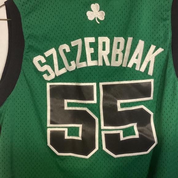 Boston Celtics Szczerbiak Jersey boys size XL length +2 Adidas - Picture 6 of 10